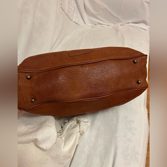BCBG Camel Leather satchel - used twice - Picture 7 of 9